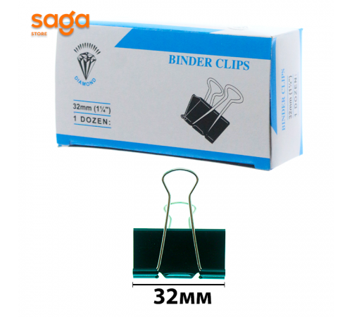 Зажим 32мм в упаковке 12/120
