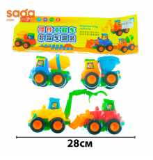 Машина Трактор в пакете-4шт. 8626-2