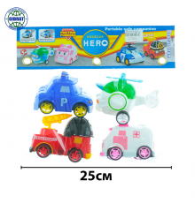 Машина Поли в пакете-4шт.  868-14.