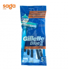 Бритва одноразовая GILLETTE BLUE II, в упаковке-5шт.