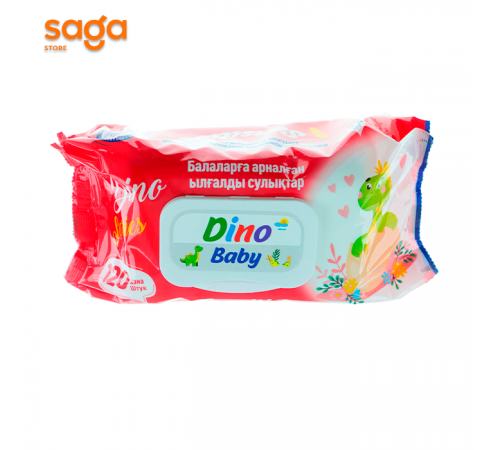 Салфетки влажные Dino 120шт.