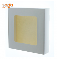 Бокс коробка 20*20*5см с окошком белый 1/10/700