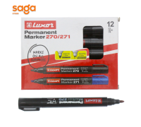 Маркер перманентный Luxor черный 3521. 1/12