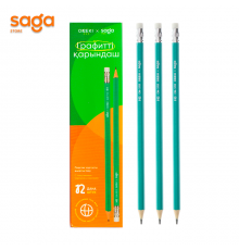Карандаши чернографитные "SAGA", в пачке 12шт.  3313.