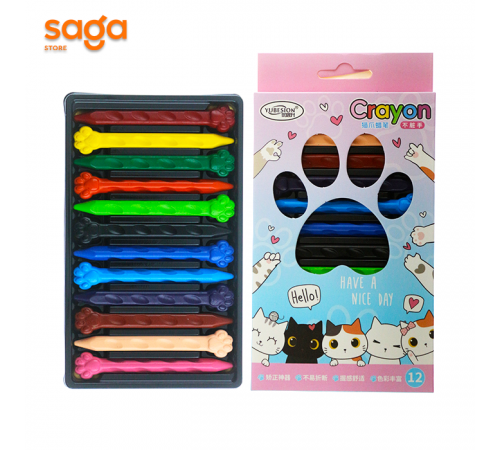 Восковые мелки, 12 цветов,