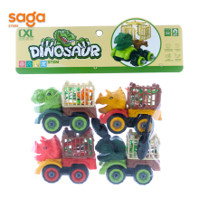 Машина динозавр конструктор в пакете 4х 900-155