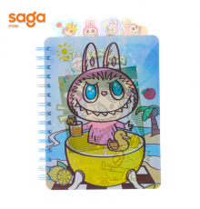 Блокнот на пружине со стикерами Лабубу 3D PP 013 1/40