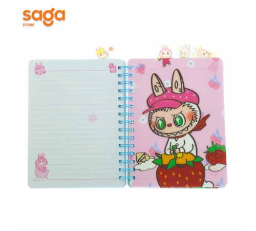 Блокнот на пружине со стикерами Лабубу 3D PP 013 1/40