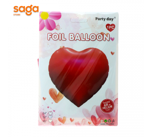 Надувные фольговые шарики 1в1 (Сердечка) 1/50 K00101.