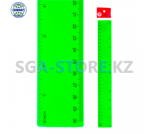 Линейка пластиковая-30см.6038.