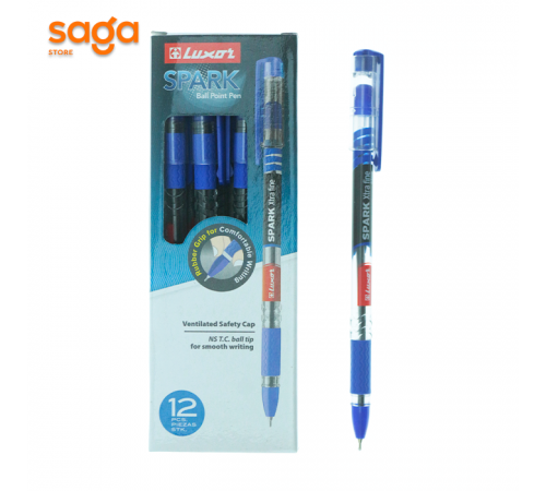 Ручка шариковая Luxor Spark, синий, 0,6мм. 1597.