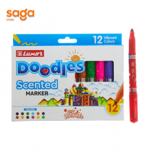 Фломастеры Luxor scented с запахом фруктов, 3065-12