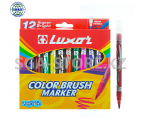 Фломастеры Luxor brush, 6106-12
