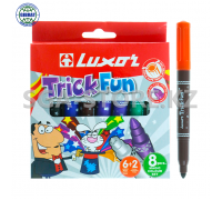 Фломастеры Luxor trick fun, 6180-6+2