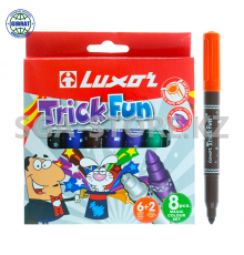 Фломастеры Luxor trick fun, 6180-6+2