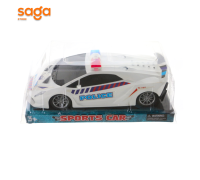 Машина инерционная  "Lamborghini Sesto Elemento Police" под колпаком.25*10*8см.1/72 123-221