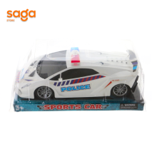 Машина инерционная  "Lamborghini Sesto Elemento Police" под колпаком.25*10*8см.1/72 123-221