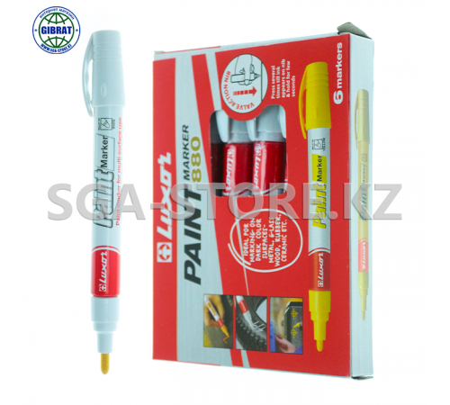 Маркер по металлу, белый, 3024.