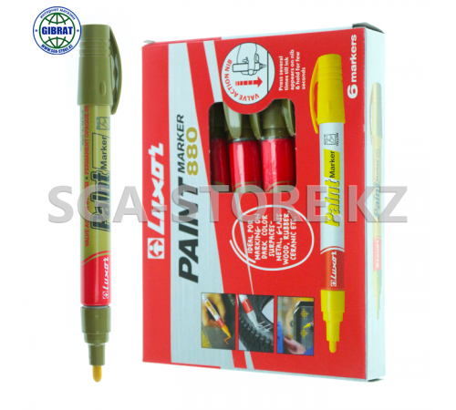 Маркер по металлу Luxor, золото, 3029.