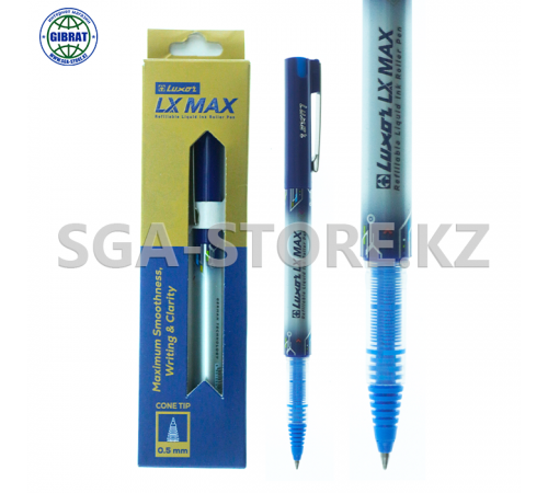 Ручка luxor LX MAX , синий, 0,5мм. 11102.