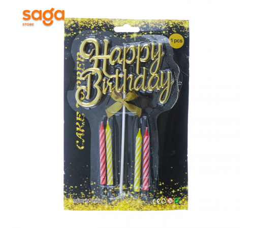 Свечи+топпер для торта 6002