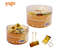 Зажимы 41мм ON-4223-G 1/48 для бумаг золото блоке-24шт.