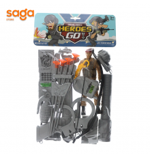 Военный набор с луком и солдатом.39*24см 88868