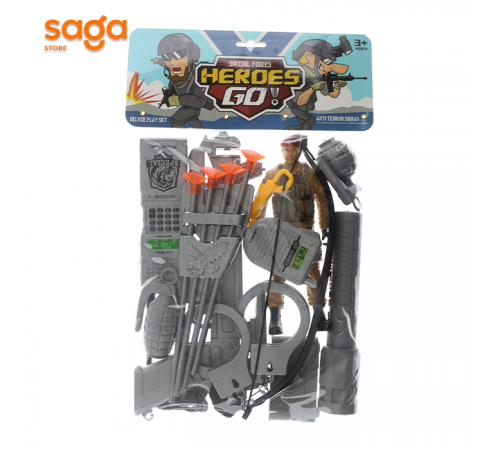 Военный набор с луком и солдатом.39*24см 88868