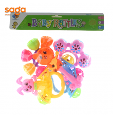 Набор погремушек в пакете из 5-ти штук в пакете 3288-5D