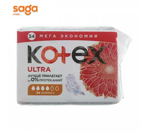 Прокладки KOTEX Quadro SUPER 34шт