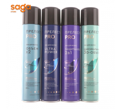 Прелесть-лак для волос PRO 300мл
