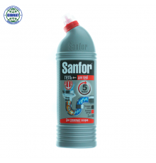 Средство для очистки канализационных труб Sanfor 1000мл.