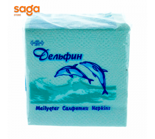 Салфетки бумажные Дельфин, 24*24см, 60шт.