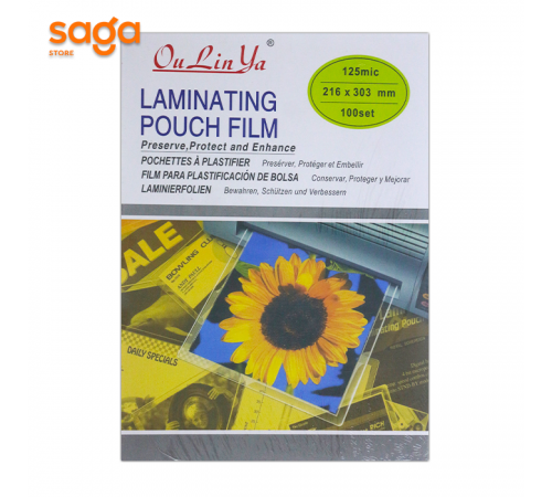 Пленка для ламинирования, 100шт, 125 микрон, формат-А4/216*303мм.