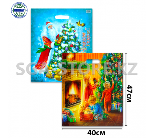 Пакеты с вырубной ручкой, производство-Россия, 40х47см, 500х