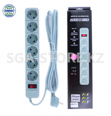 Сетевой фильтр 3 метров, 6 розеток, 314