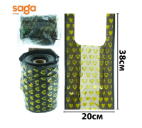 Пакет/Майка Черный-Лапа 2-нан 800гр 1/18 "BAYSAT-ЭКО" 200х380мм