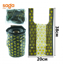 Пакет/Майка Черный-Лапа 2-нан 800гр 1/18 "BAYSAT-ЭКО" 200х380мм