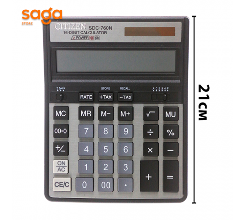 Калькулятор, 16-разрядный, "CITIZEN" 760N