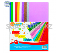 Фоамиран с блеском, формат-А4, 10 цветов,  1,5мм толщина.