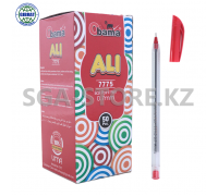 Ручка шариковая, красный, «Obama-Ali», в коробке-50шт, 0,7мм, 7775