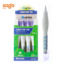 Корректирующий ручка/Штрих "Актан", 12мл, в блоке-12шт. 195