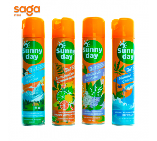 Освежитель воздуха Sunny Day 300мл.