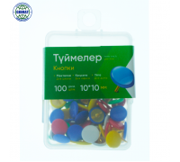 Силовые кнопки-гвоздики , разноцветные, 10мм, в пластиковой коробке. 1564.