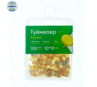 Силовые кнопки-гвоздики , золото, 10мм, в пластиковой коробке. 1565.