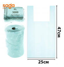 Пакет/Майка KL, 3-нан/250*470мм, 3000гр, в мешке-10шт.