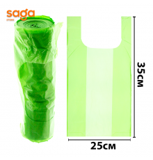 Пакет/Майка, 3-нан/250*350мм, в мешке-70 рулонов, 306гр. KL (фиолет)