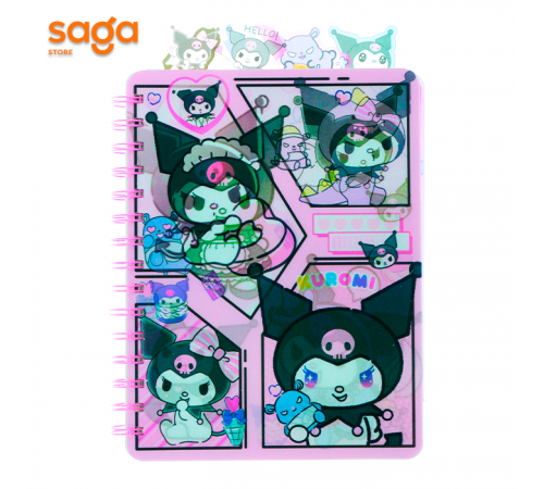 Блокнот на пружине со стикерами КУРОМИ 3D PP 002 1/40