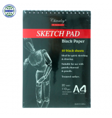 Скетчбук черный Black Paper, формат-А4.
