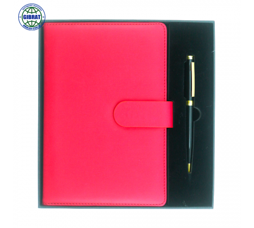 Ежедневник датированный, в клетку, красный, формат-А5.